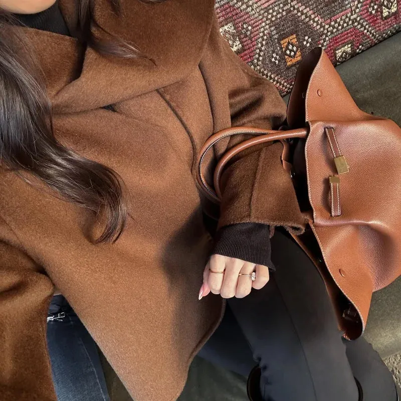 Chic Scarf loose fall coat blanket jacket coat