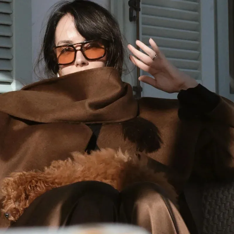 Chic Scarf loose fall coat blanket jacket coat