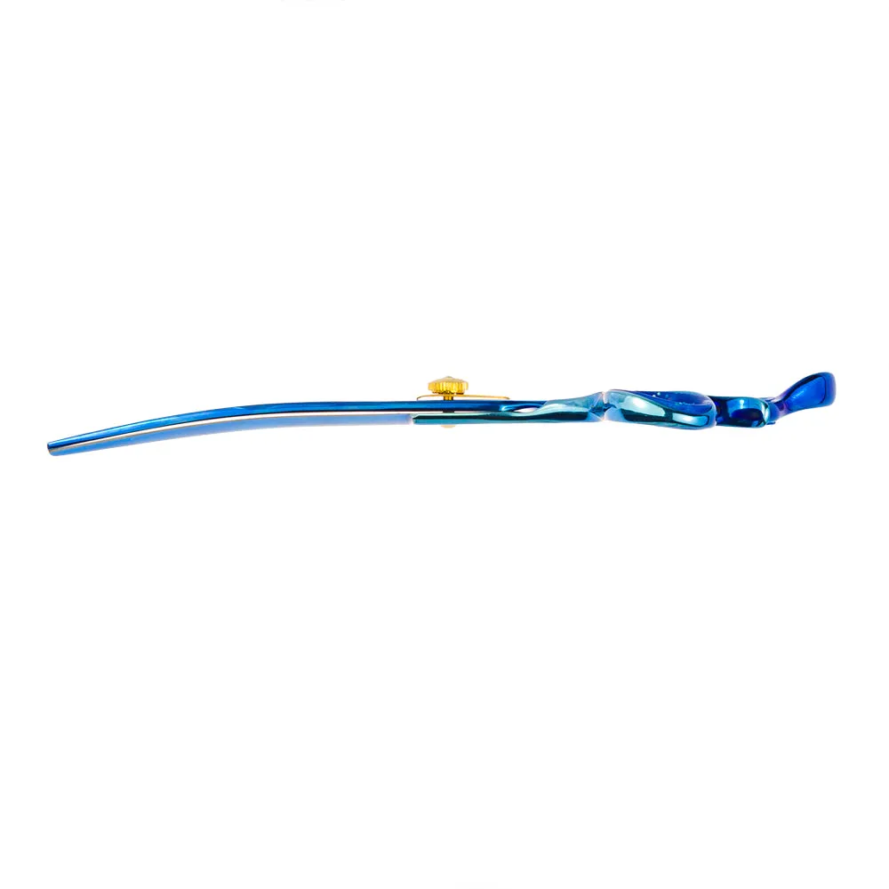 Geib Kiss Gold/Blue 8.5" Curved Scissors