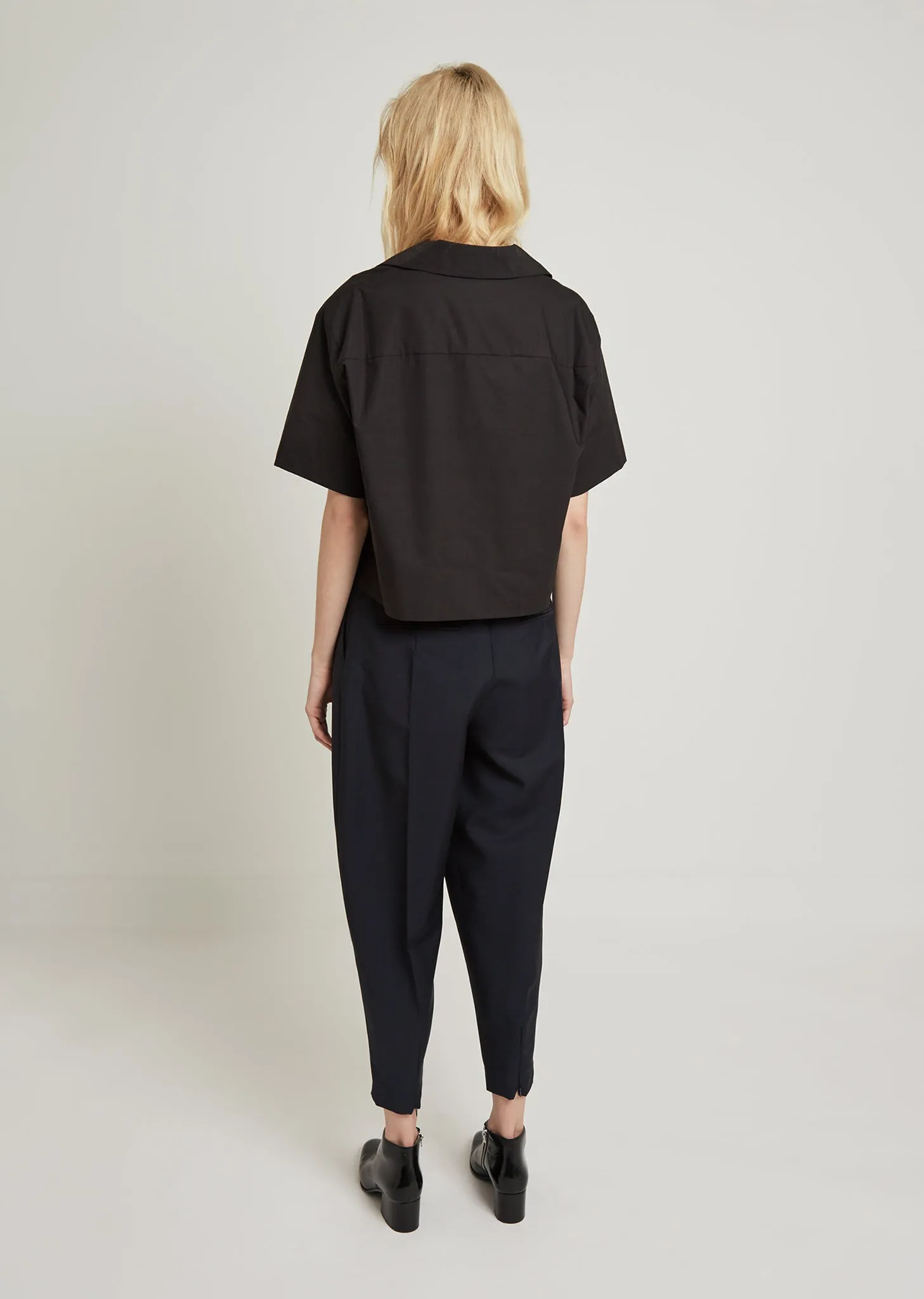 Lelija Poplin Crop Shirt