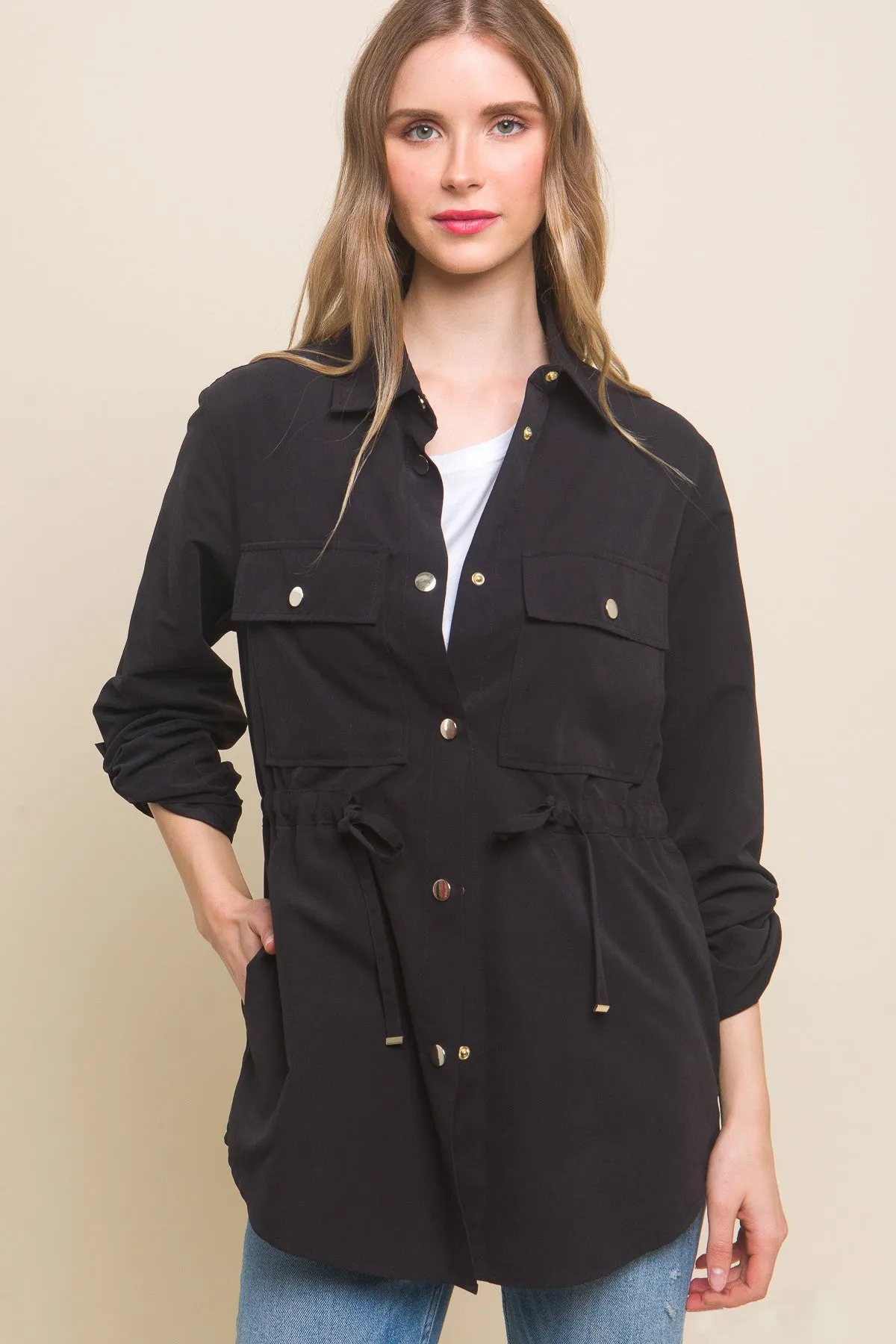 Long Sleeve Button Down Jacket