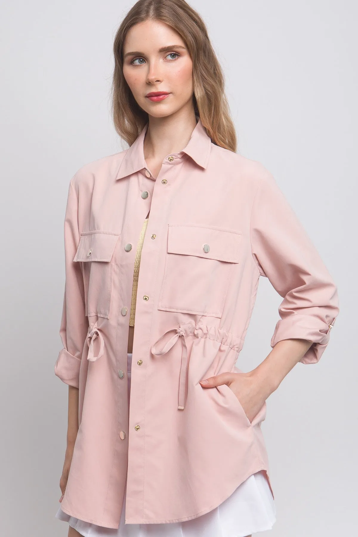 Long Sleeve Button Down Jacket