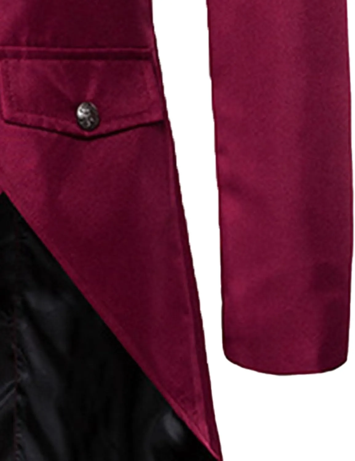 Mens Tails Slim Fit Tailcoat Dress Coat Gothic Tailcoat Tuxedo Jacket Dinner Party Wedding Blazer Suit Jacket